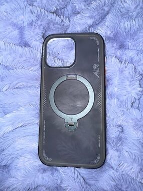 Torras AIR Series Black Phone Case with Ring Kickstand iphone 16 PRO MAX